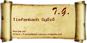 Tiefenbach Győző névjegykártya